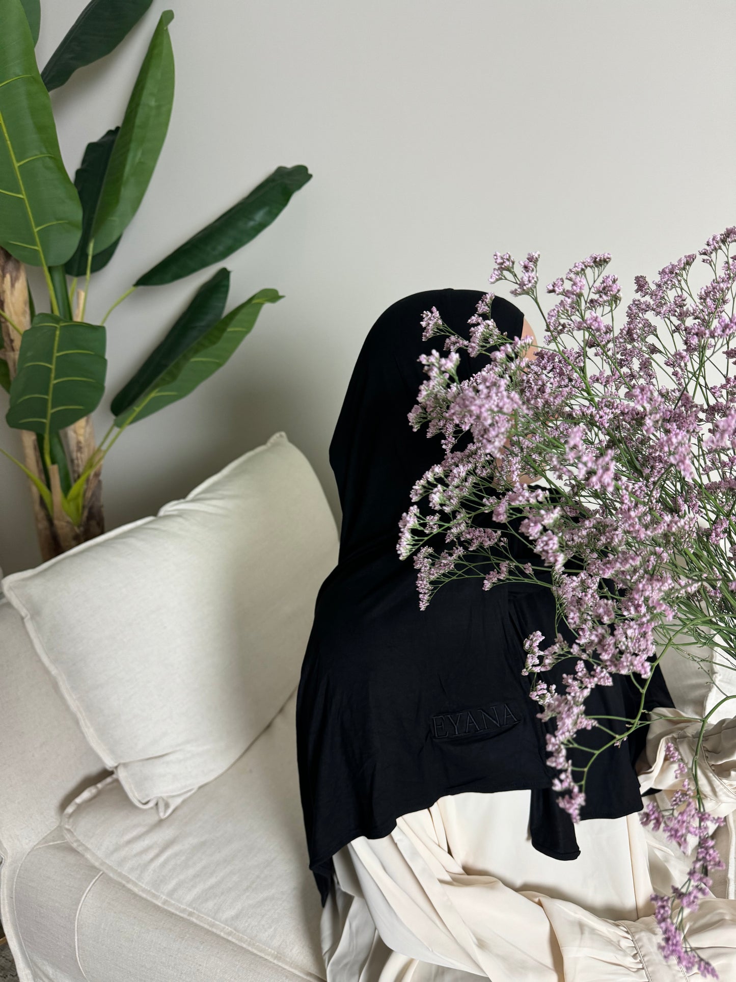 BAMBOO JERSEY SCARF - Midnight Black