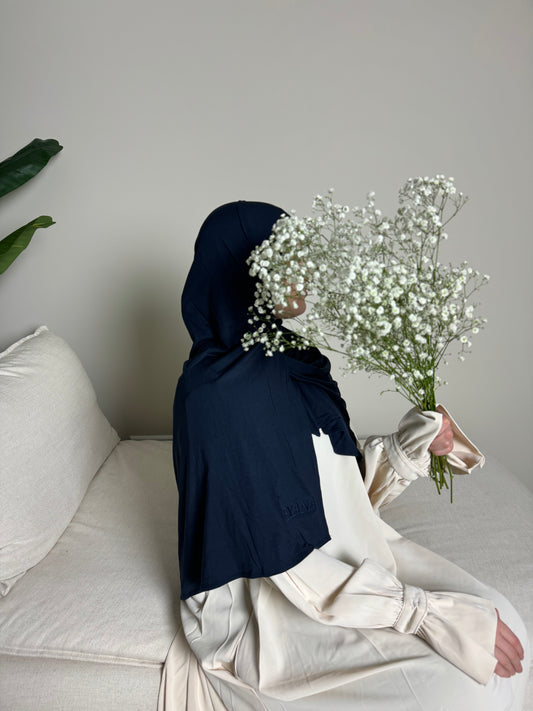 BAMBOO JERSEY SCARF - Deep Ocean