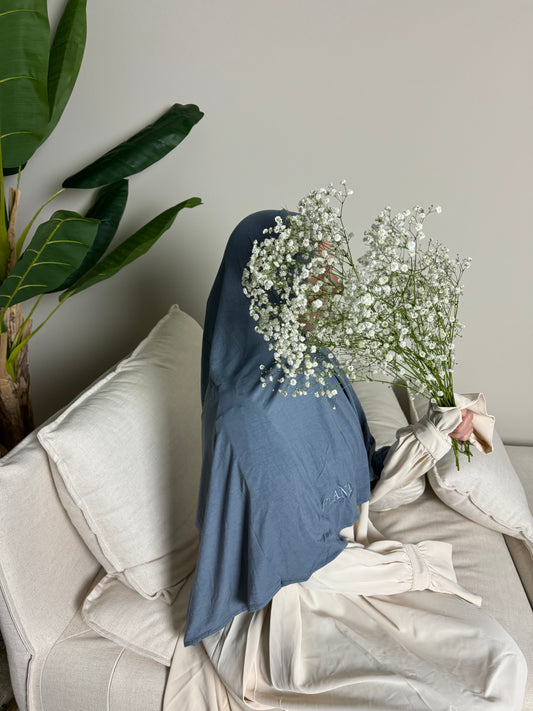 BAMBOO JERSEY SCARF - Sky Blue
